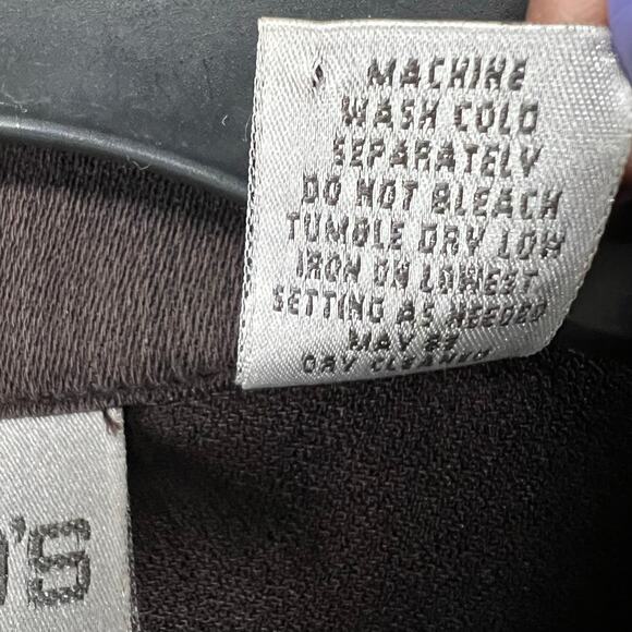 Chicos Shirt Jacket Women L Chocolate Brown Button Pockets Modern Travel Shacket - Picture 14 of 15